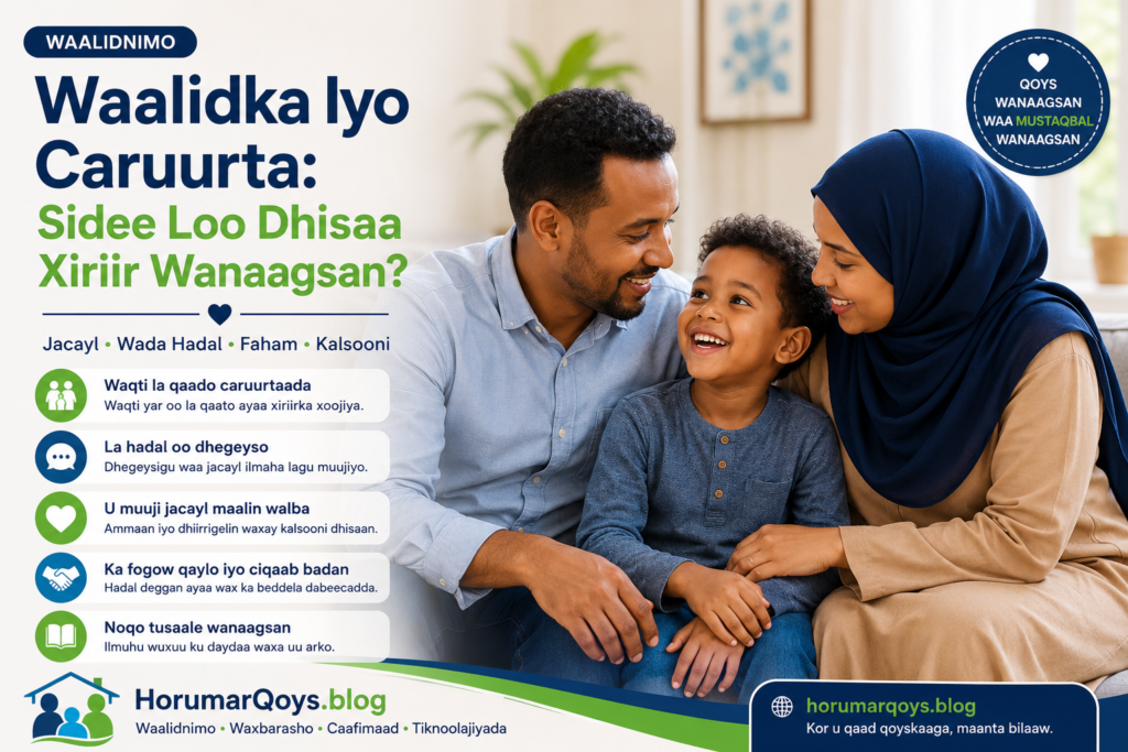 Waalidka Iyo Caruurta: Sidee Loo Dhisaa Xiriir Wanaagsan?